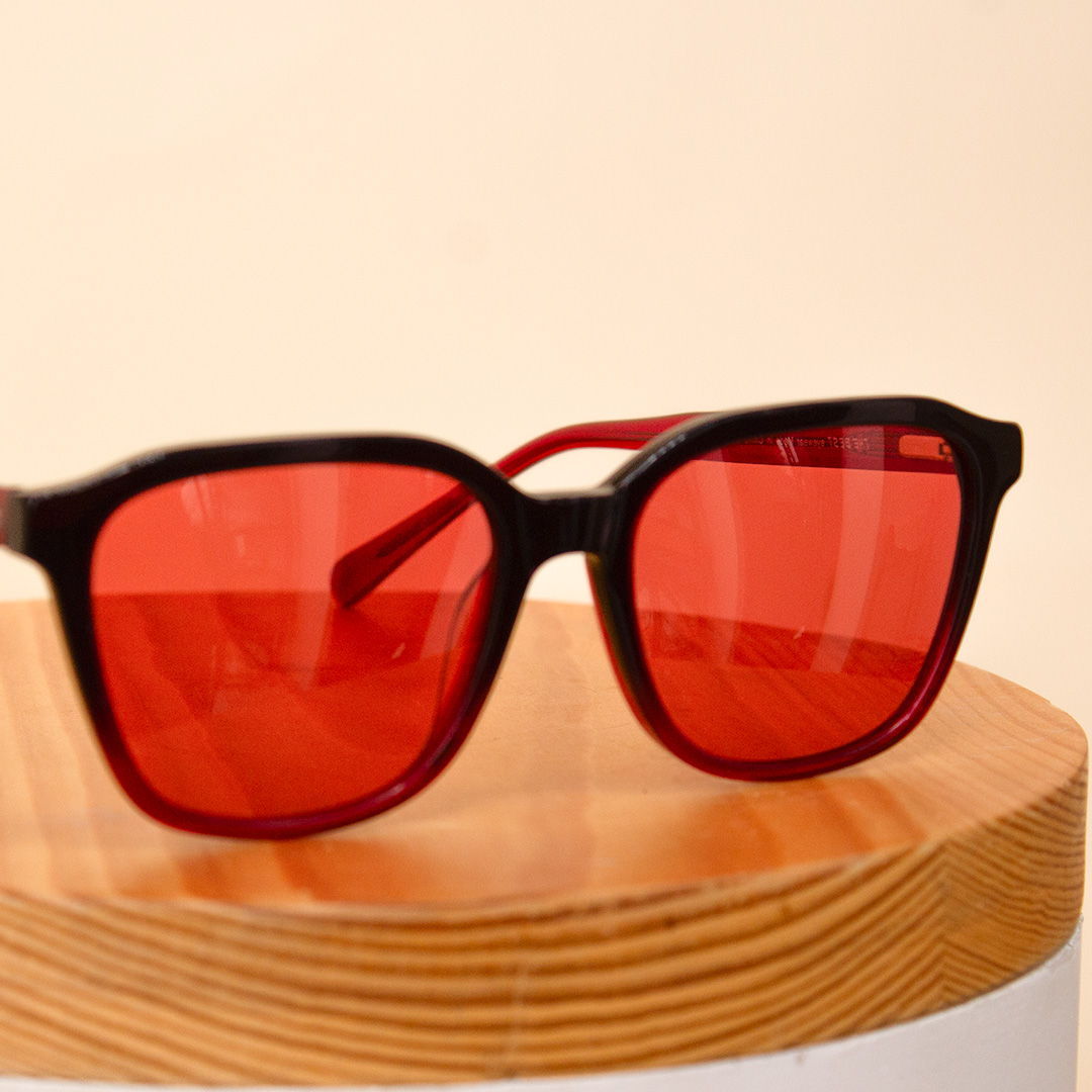 product-image-Sedrak Sunglass | Black Frame with Red Lenses