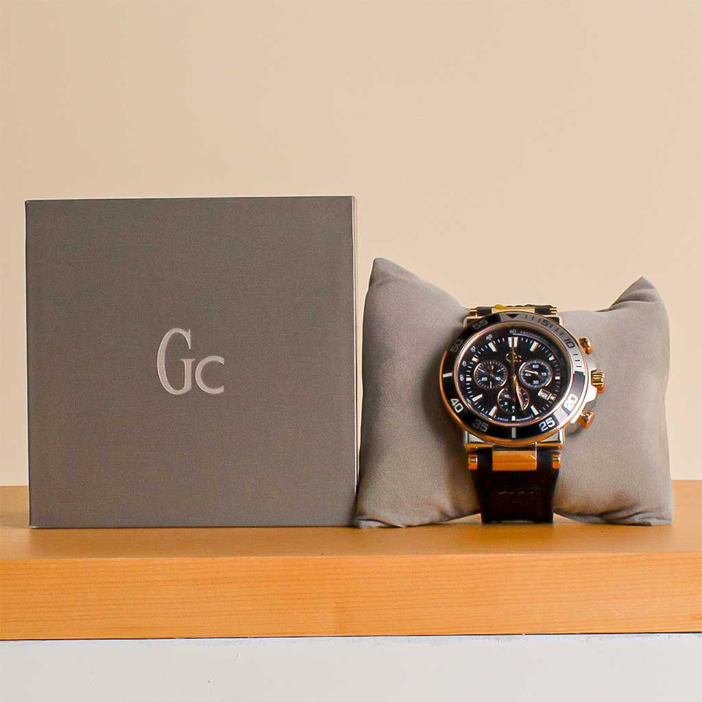 Flowrista Online Flowers Shop GC Sport Men Chronograph Watch with Silicone Strap Z14005G2MF