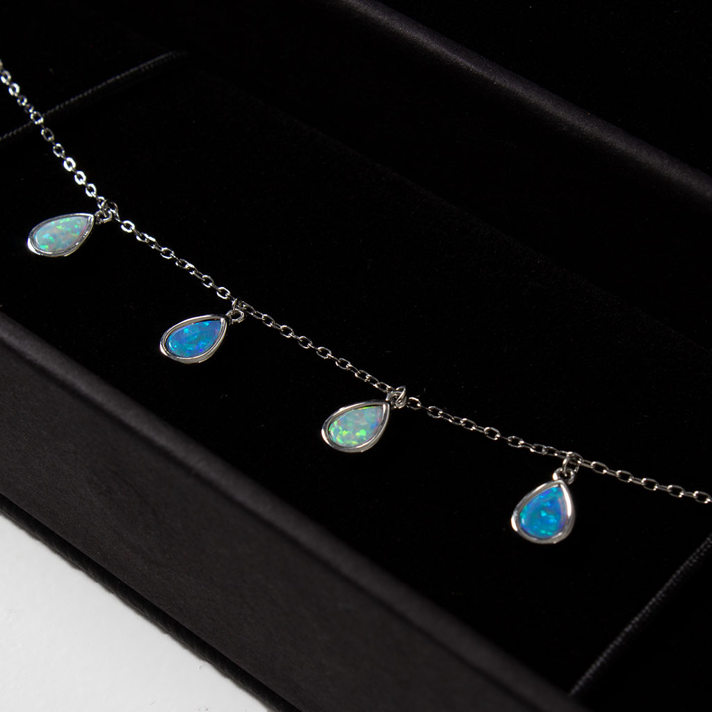 product-image-Silver Rhodium Opal Bracelet