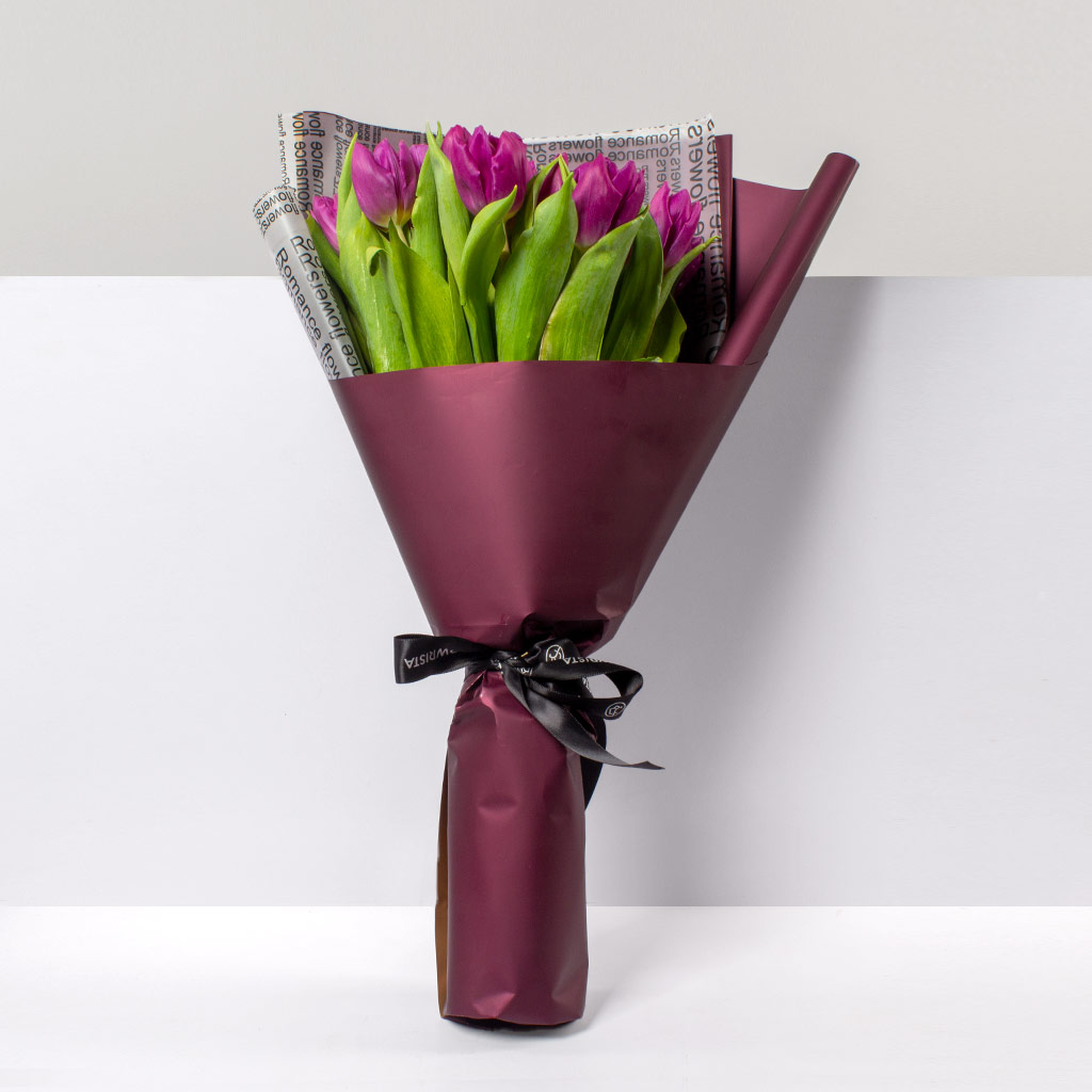 product-image-Purple Tulip Hand Bouquet