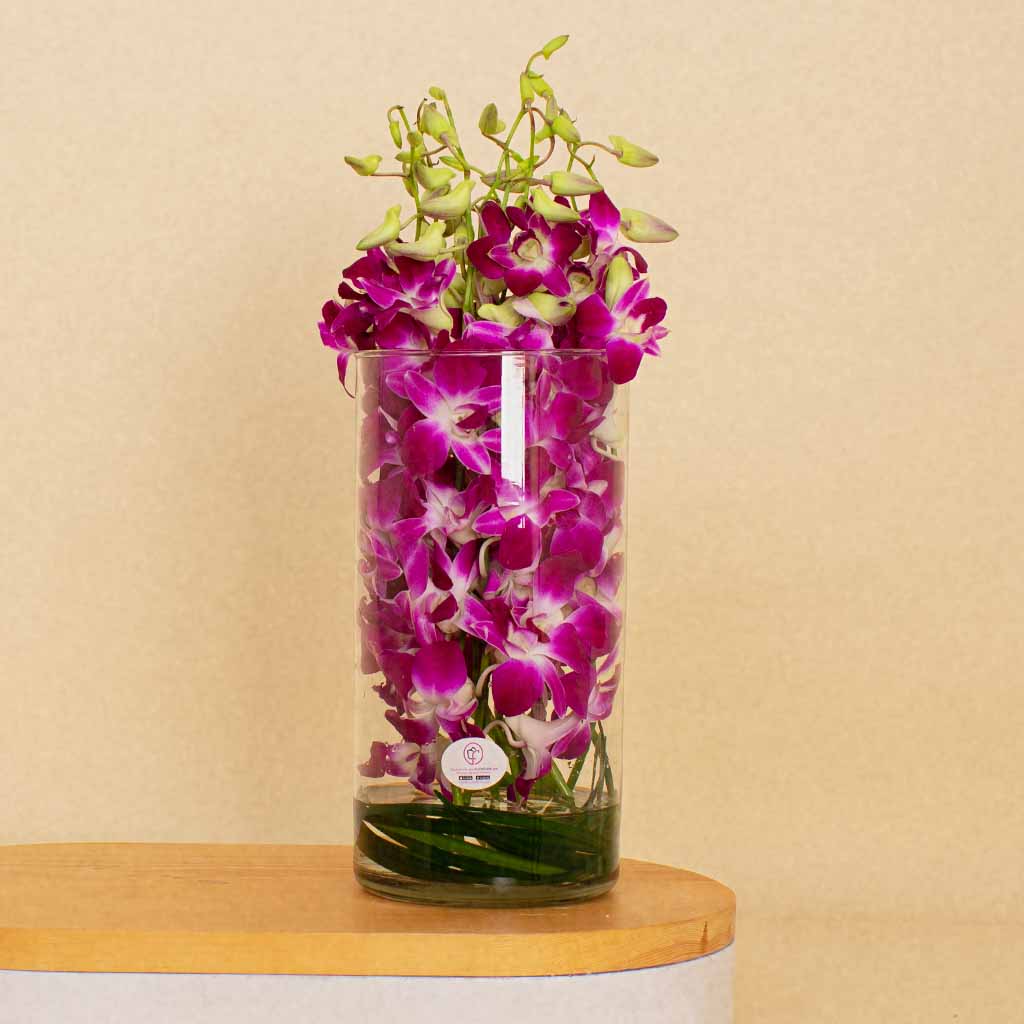 product-image-Baby Orchid Flower Vase - 10 Roses