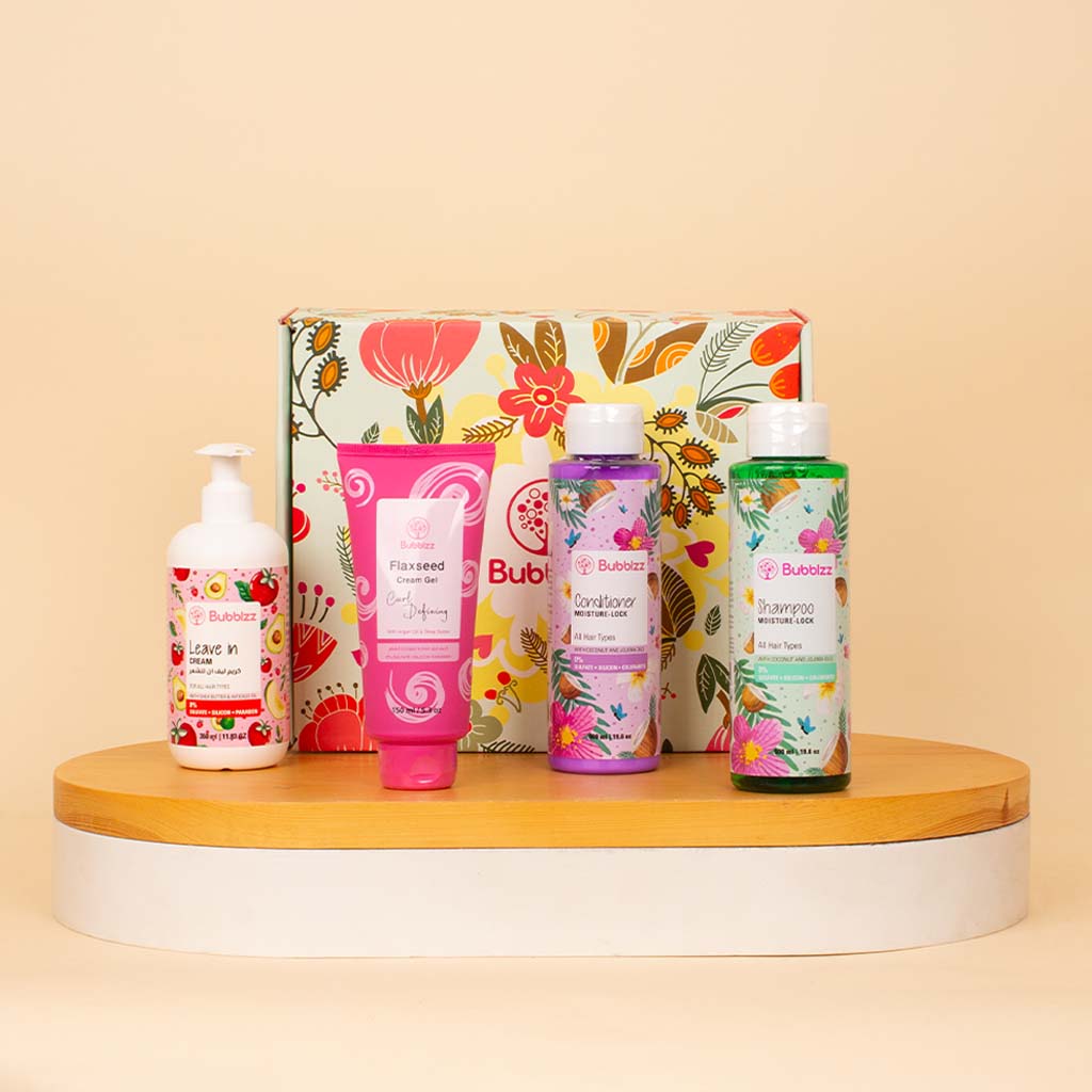 product-image-Bubblzz Flower Bouquet Gift set Hair Care & Pink Roses Vase