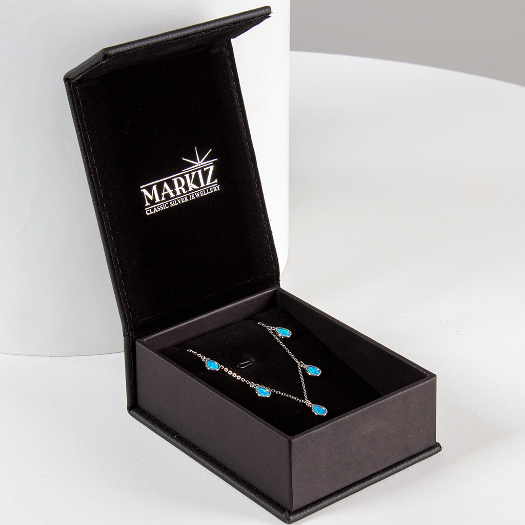 product-image-Markiz Rhodium Opal Necklace