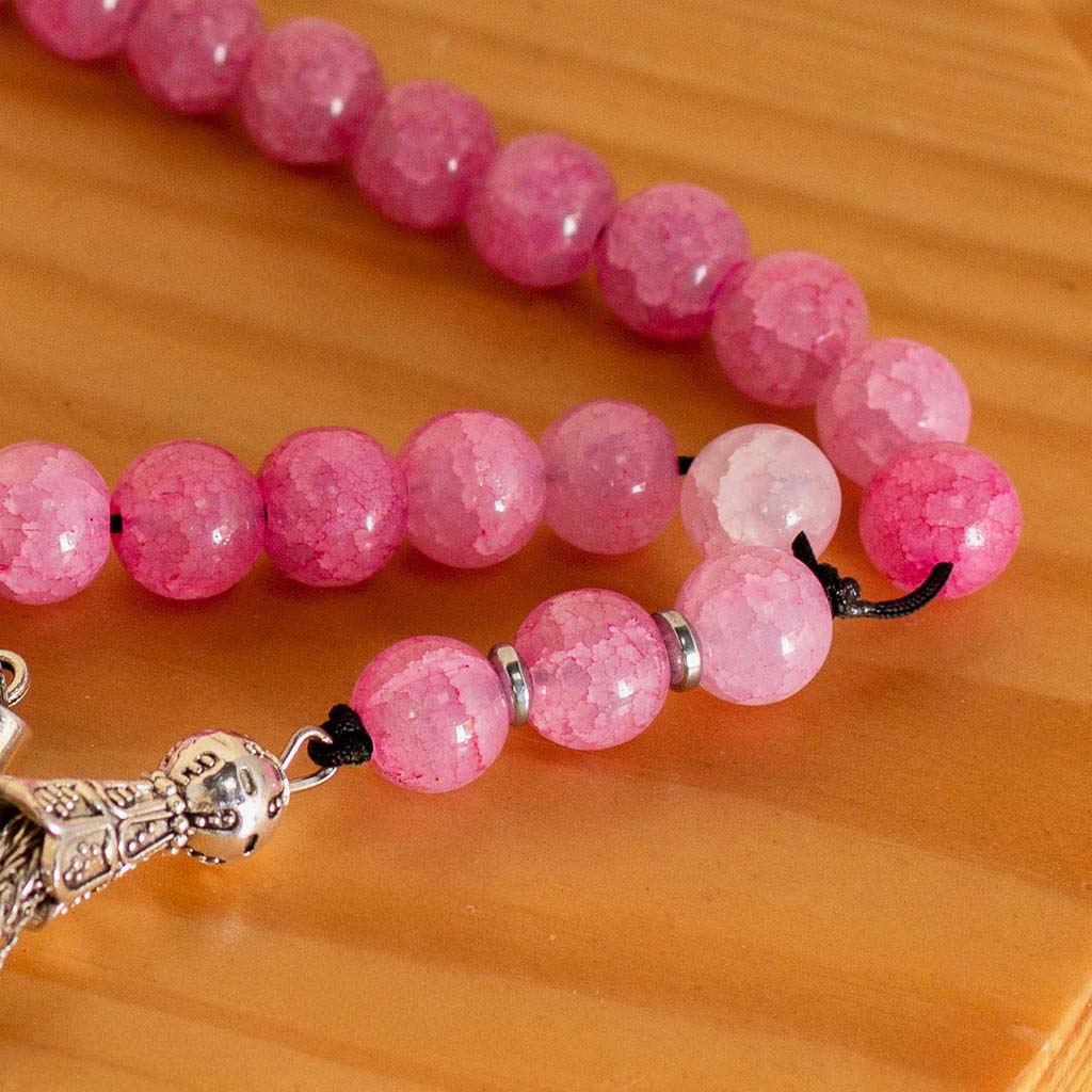 product-image-Delicate Pink Prayer Beads - A Gift for Gratitude & Serenity