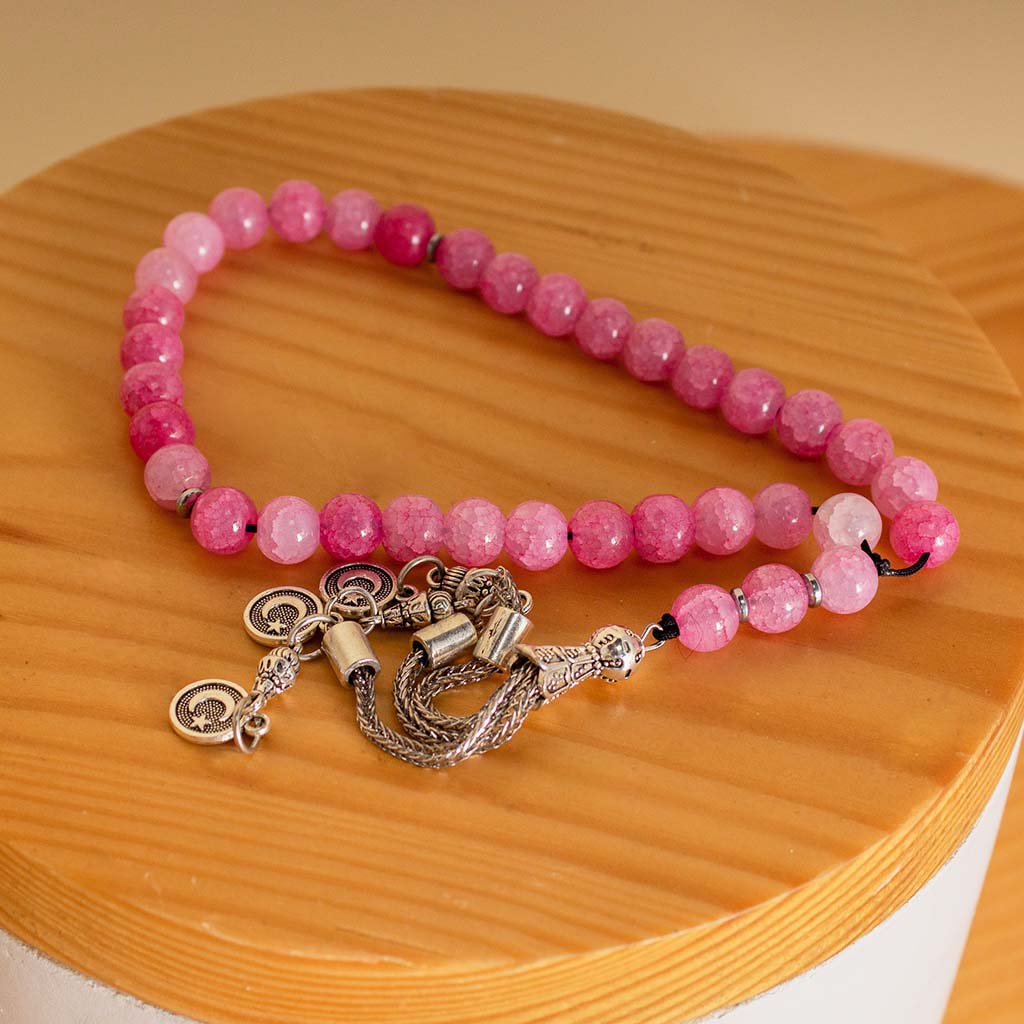 product-image-Delicate Pink Prayer Beads - A Gift for Gratitude & Serenity