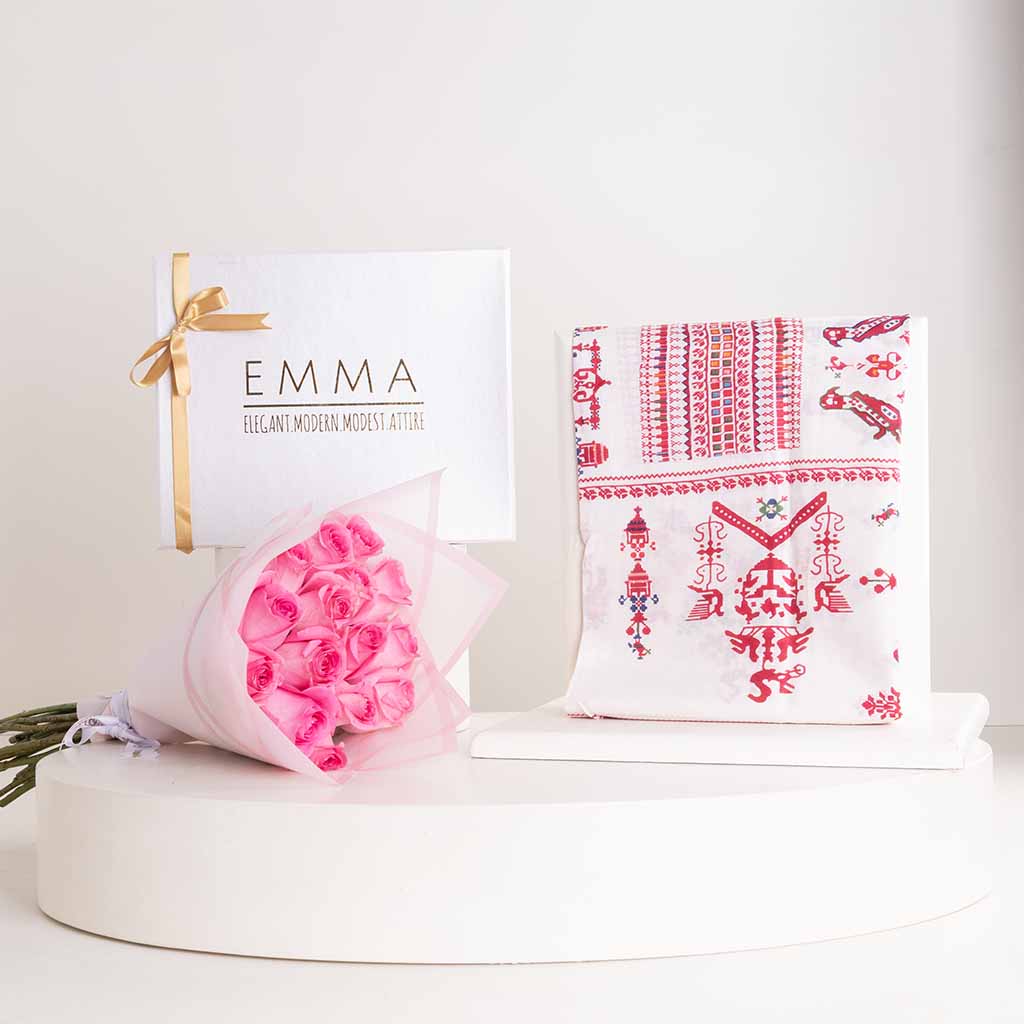 product-image-EMMA Persian Queen & Pink Roses Bouquet