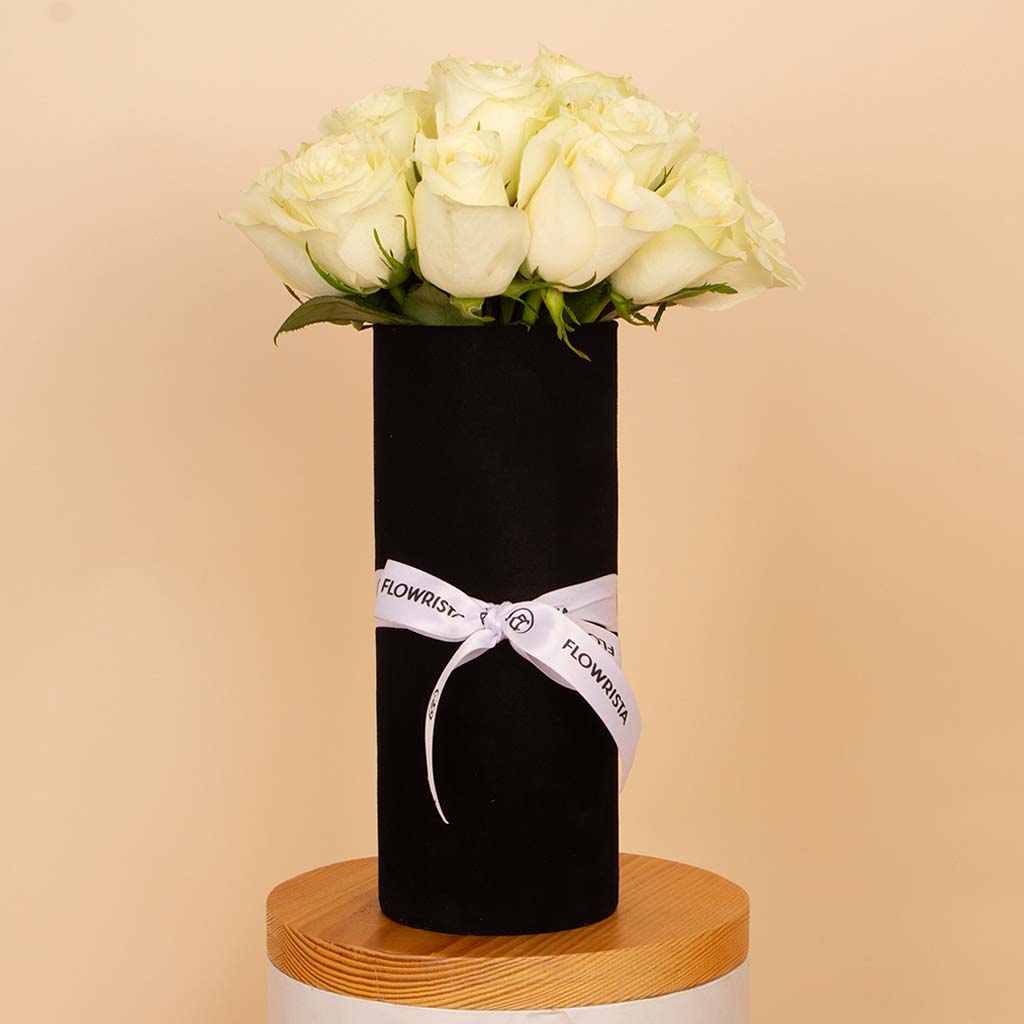 product-image-White Serenity Vase - 20 Roses