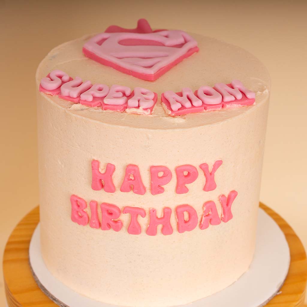 product-image-Ninos Super Mom Cake & Pink Roses & Lilies Bouquet