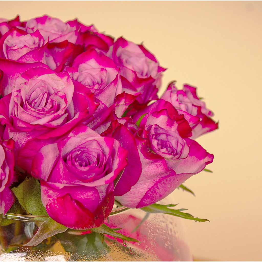 product-image-Bowl Vase – 20 Purple Flowers