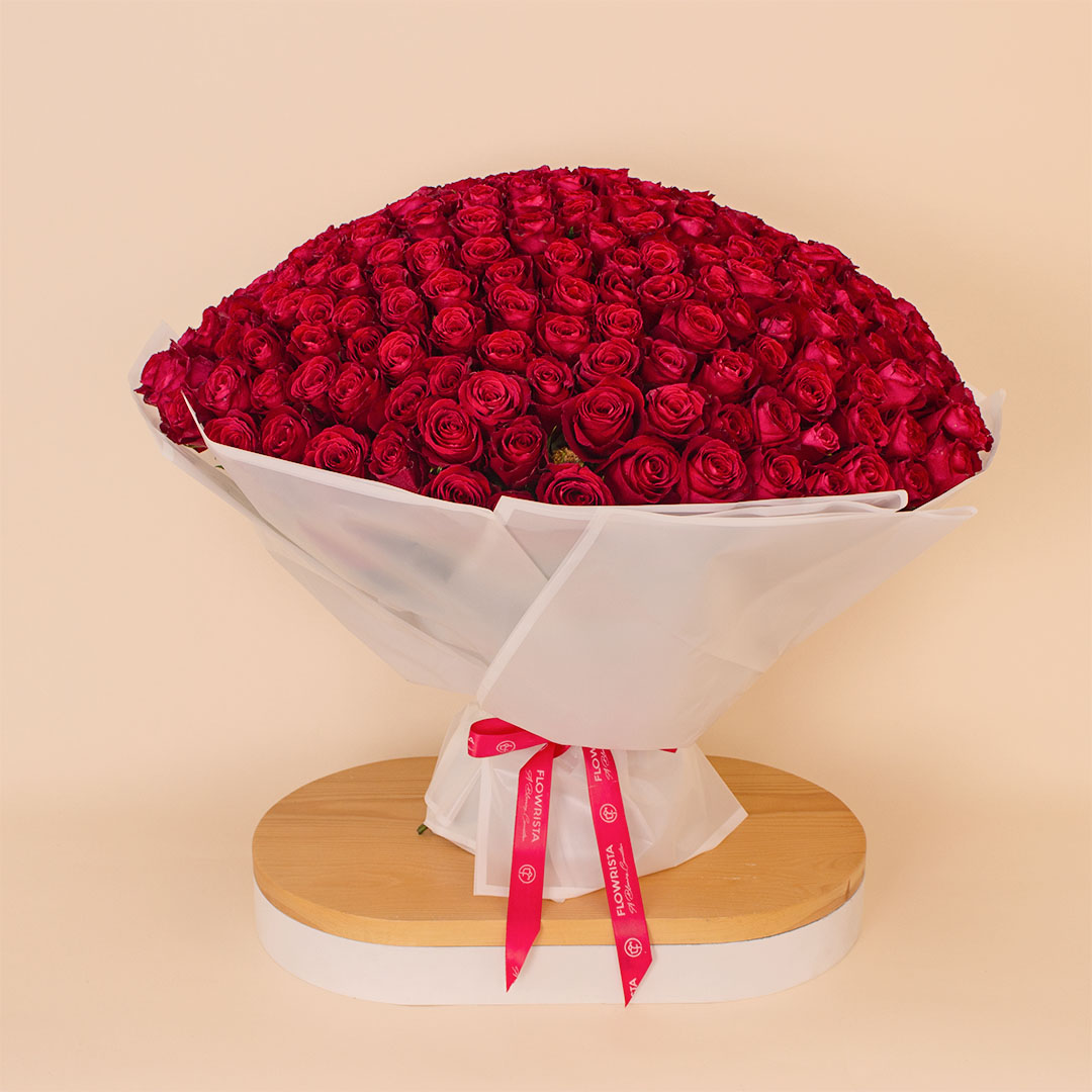 product-image-فلوريستا | باقة ٢٥٠ وردة حمراء كبيرة