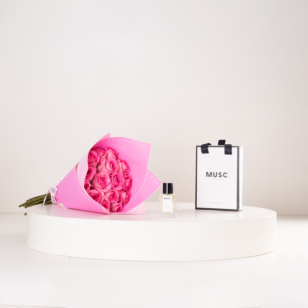 product-image-MUSC Miss Musc 30ml & 15 Pink Roses