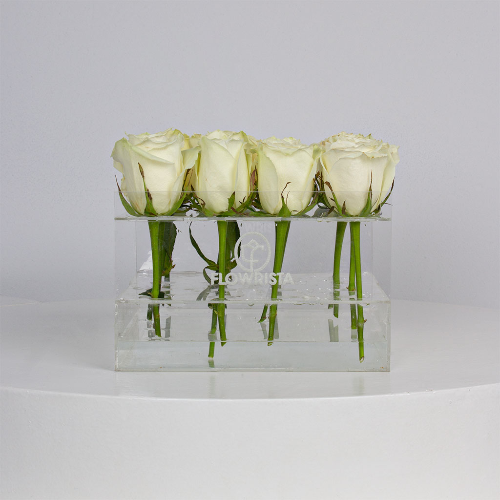 Flowrista Online Flowers Shop White clear II
