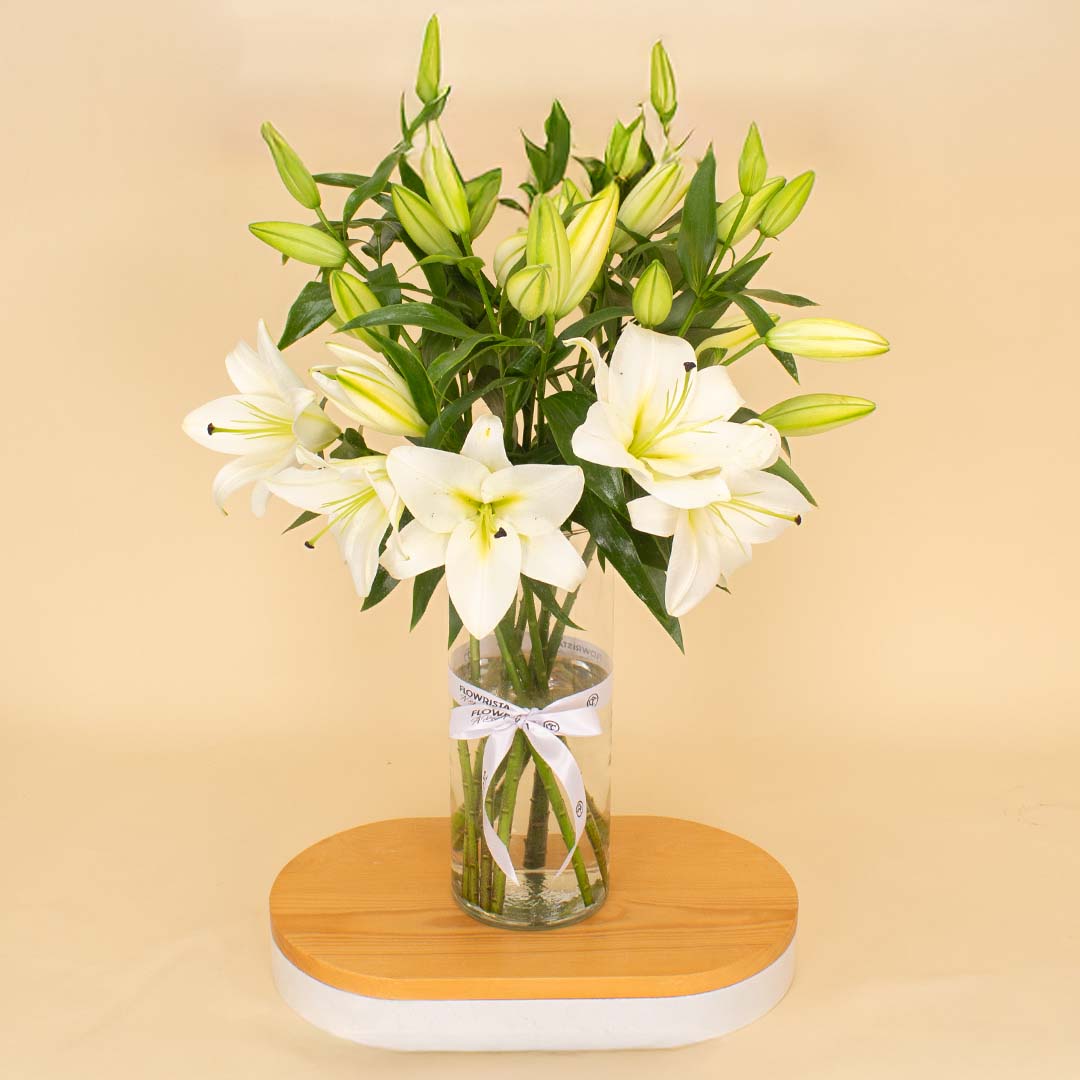 product-image-Graceful White Lily Vase