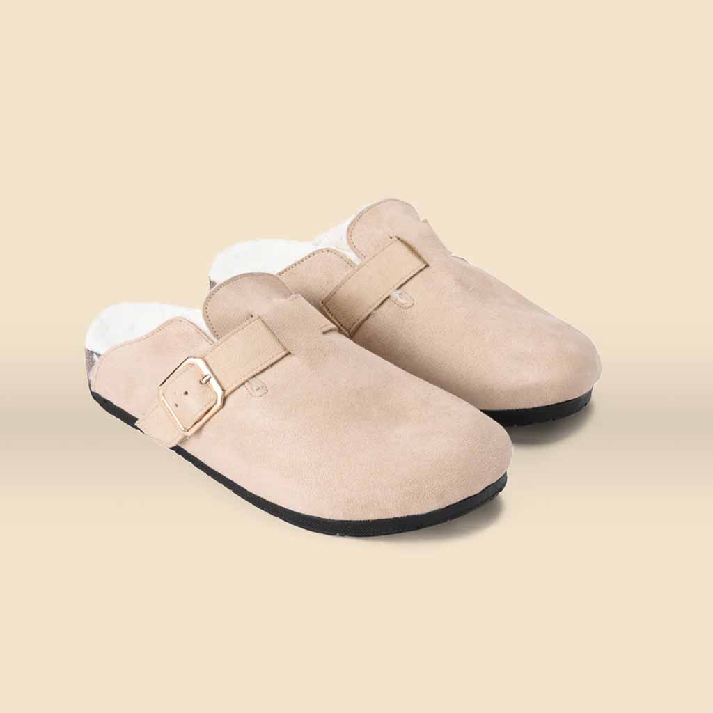 Flowrista Online Flowers Shop  Pavo Mule Fur Beige