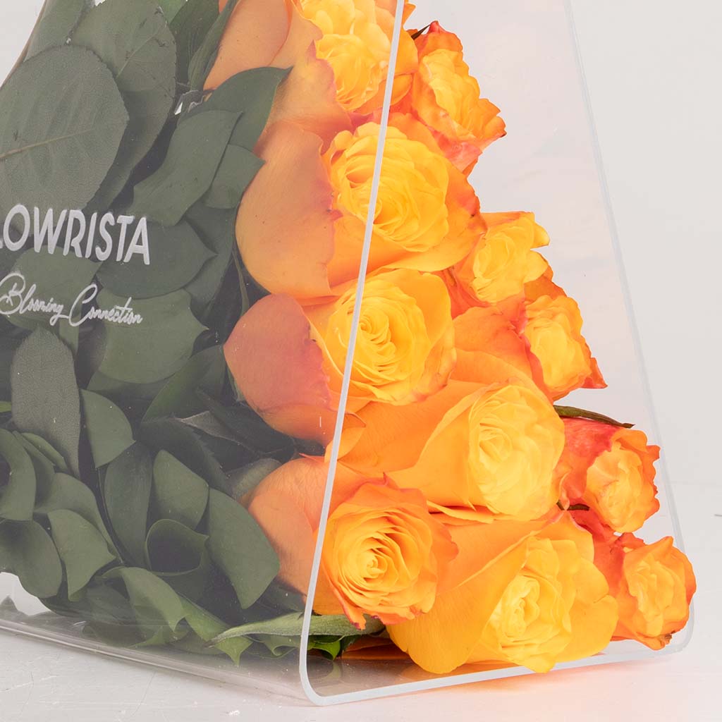 product-image-FLOWRISTA Orange Rose Bouquet – A Unique Gift