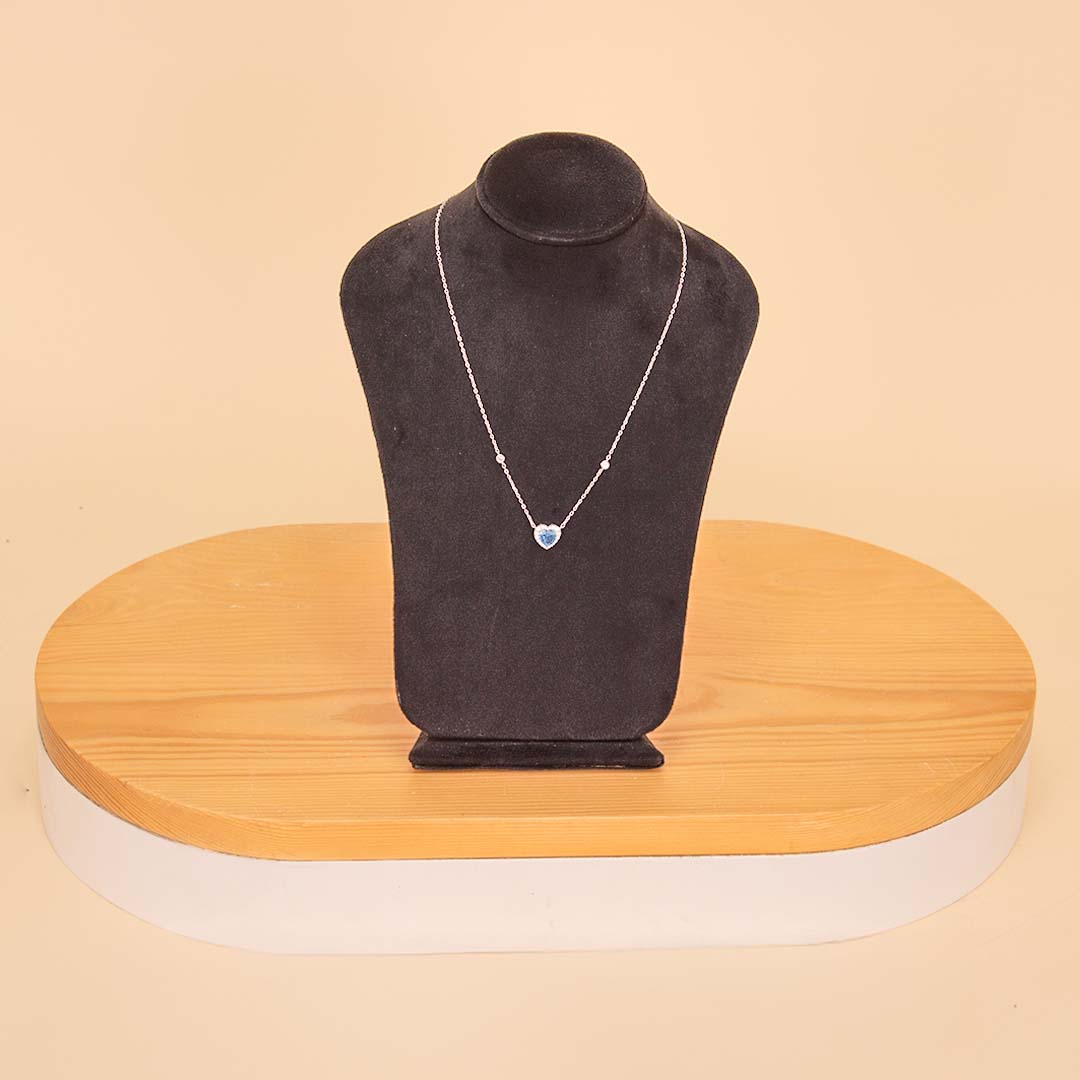 product-image-Markiz Sterling Silver Heart Necklace with Sky Stone